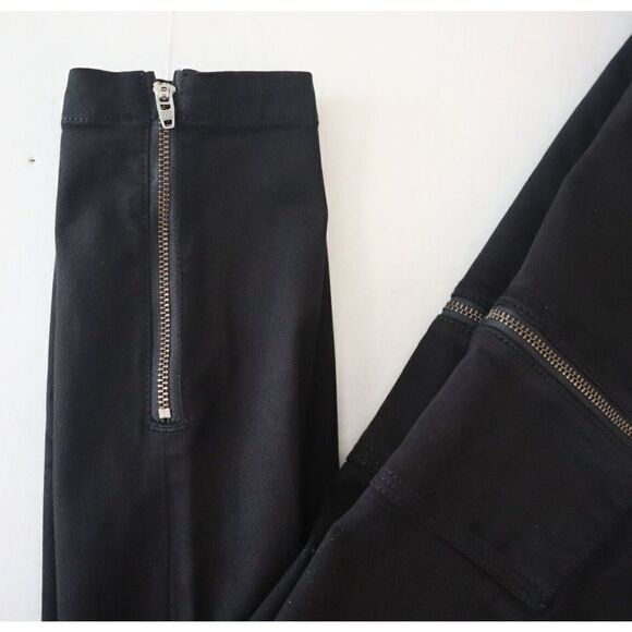 Joie Jeans Women’s Sz 24 Caviar Black High Rise Park Skinny Zip Ankle Pants $228 - Picture 8 of 11